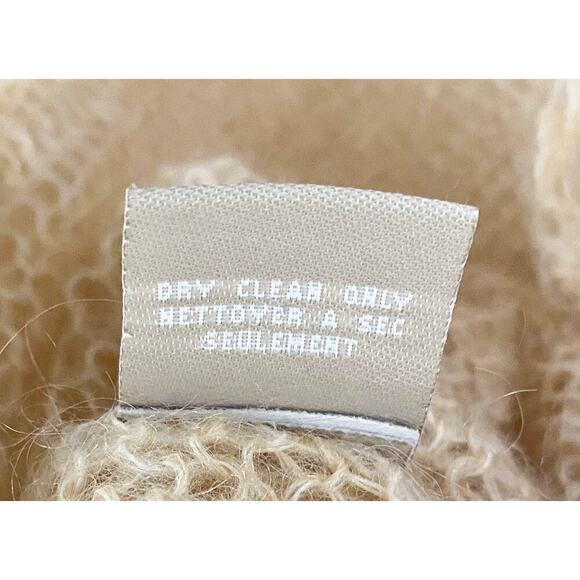 Knitted & Knotted x Anthropologie Women's Sheer Cowl Neck Mohair Blend Sweater S - Picture 8 of 8